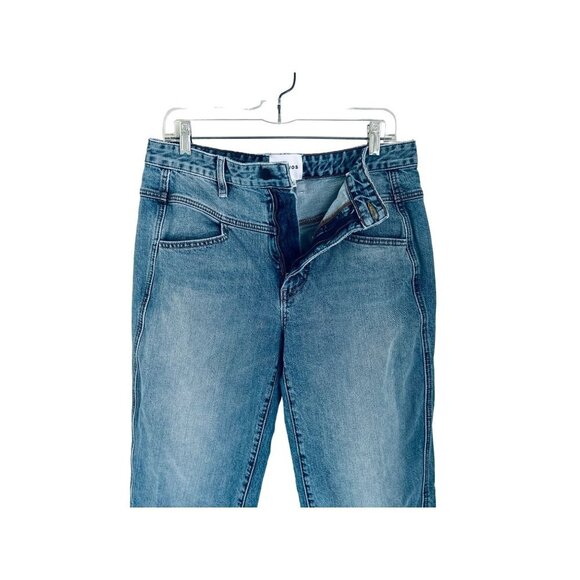 COLOVOS Jeans Size 28 Med Wash Leather Patch - Picture 2 of 10